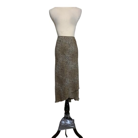 I.N. Studio vintage animal print skirt blouse set size 8 - Picture 9 of 14